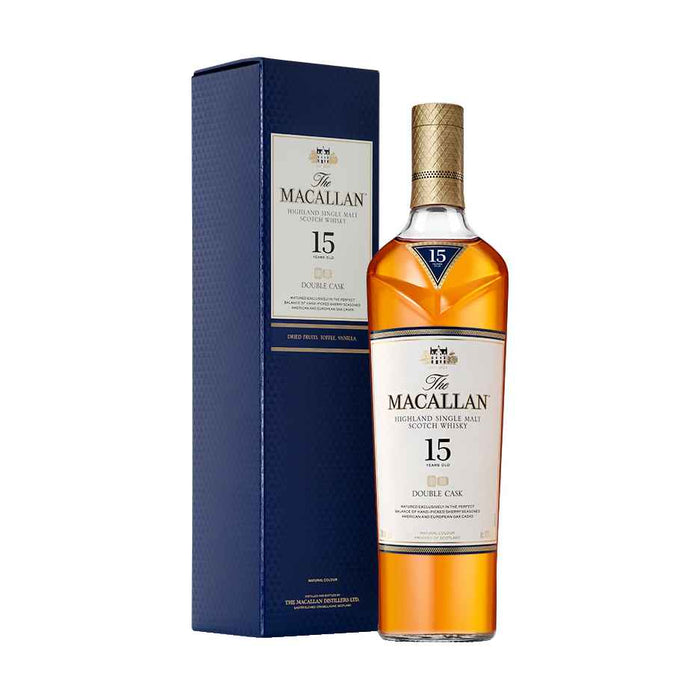 Macallan 15 year Old Double Cask Single Malt Whisky with Gift Box